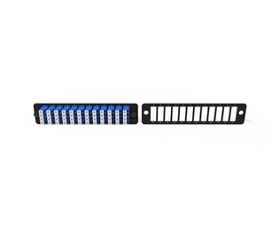 175 Type 12 Ports Quad SC Fiber Optic Adapter Panel