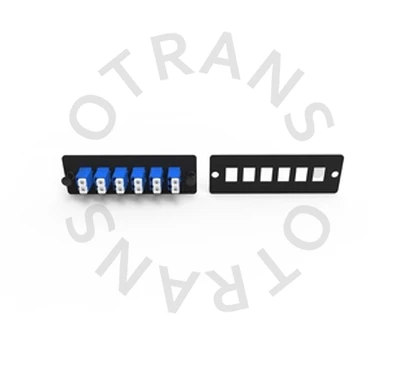 109 Type 6 Ports Duplex LC Fiber Optic Adapter Panel