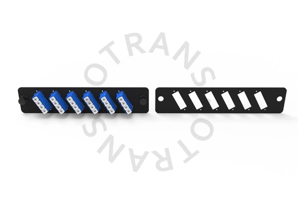 175 type 6 ports quad lc fiber optic adapter panel