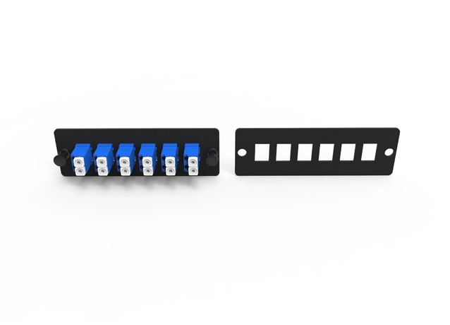 109 type 6 ports duplex lc fiber optic adapter panel