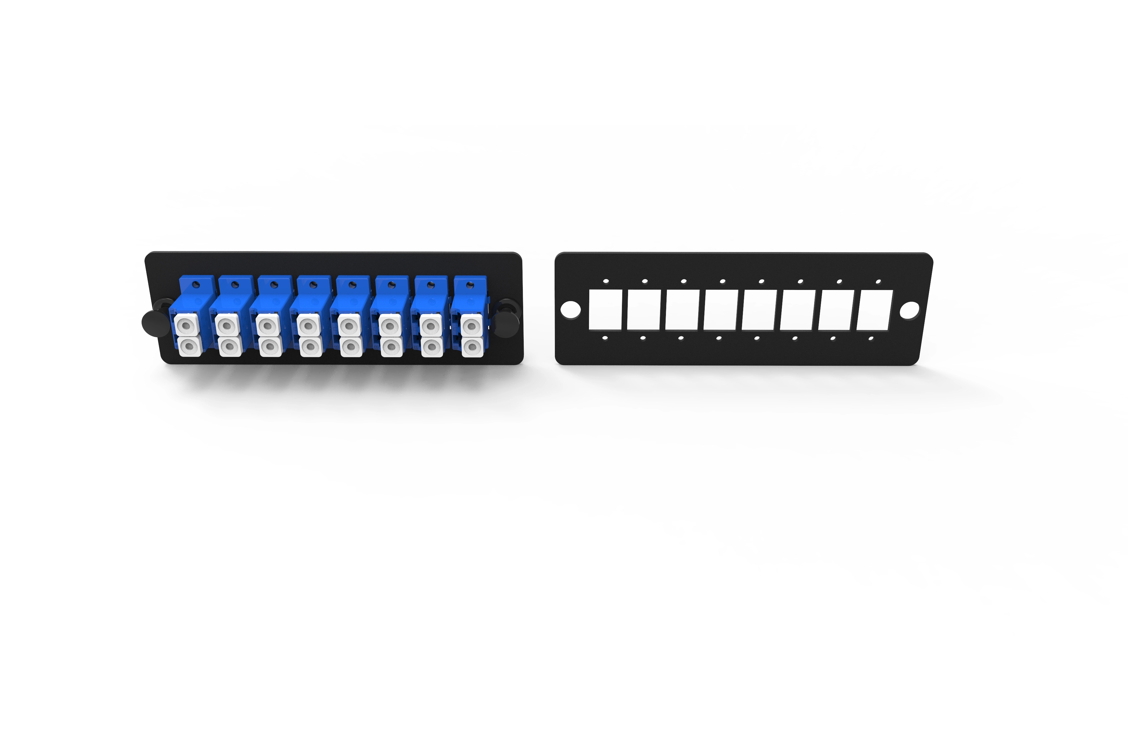 109 type 8 ports duplex lc fiber optic adapter panel